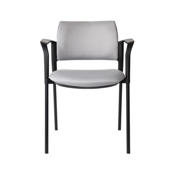 Silla multiproposito o de visita Kyos, estructura de 4 patas, asiento y respaldo tapizados