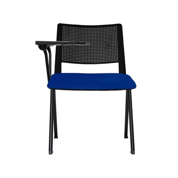 silla universitaria Iso Revolution, paleta con sistema antipanico, soporte metalico, respaldo plastico, asiento tapizado