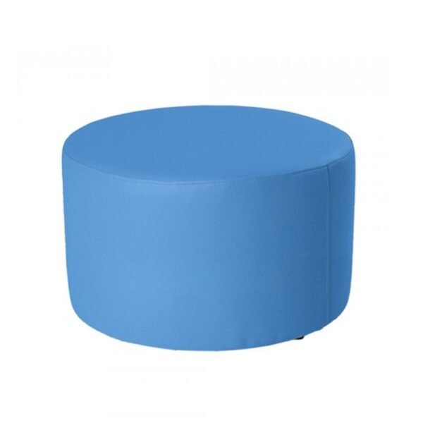 puf o pouf cuadrado o redondo tapizados en tela color a eleccion
