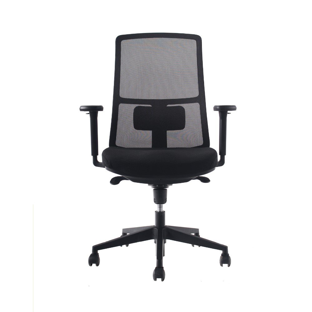 silla Tela ejecutiva profesional, sincronica, brazos regulables,asiento tapizado, respaldo malla