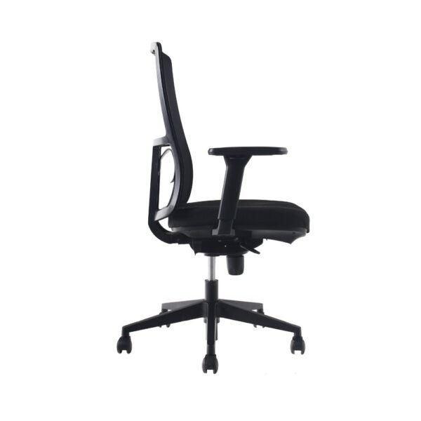 silla Tela ejecutiva profesional, sincronica, brazos regulables,asiento tapizado, respaldo malla