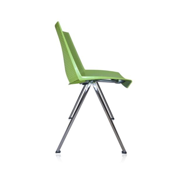 Silla de visita o multiproposito Strike, estructura de 4 patas cromadas, asiento y resplado plastico.