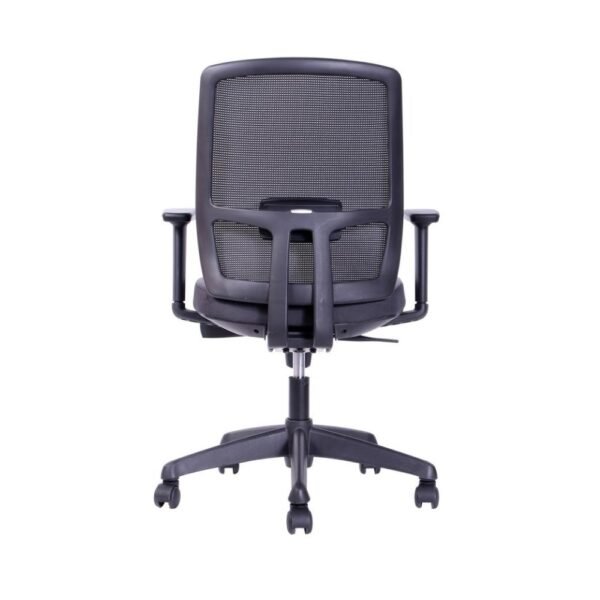 silla ejecutiva profesional Work, sincronica, brazos regulables, asiento tapizado, respaldo malla