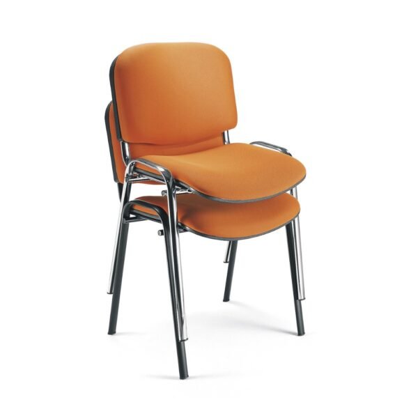 Silla de visita o multiproposito Isosceles, estrcutura de 4 patas, asiento y respaldo tapizados
