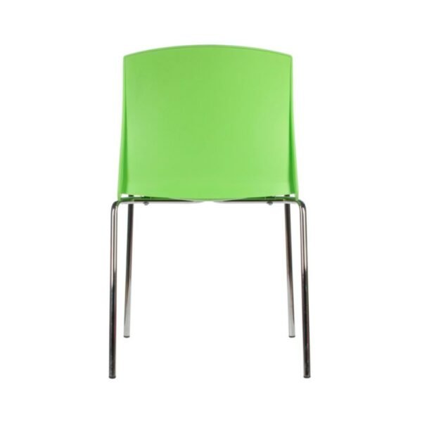 Silla de visita o multiproposito Pull, estructura de 4 patas cromadas, asiento y resplado plastico.