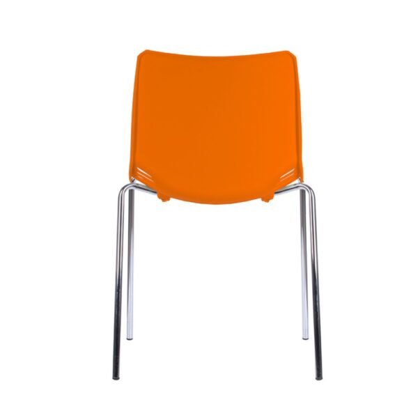 Silla de visita o multiproposito Race estructura de 4 patas cromadas, asiento y resplado plastico.