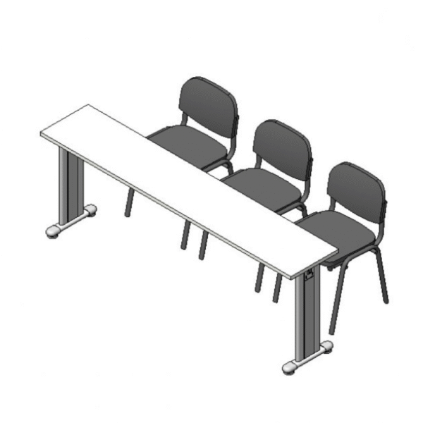 sala de capacitacion, mesas modulares, escritorios, base freestanding