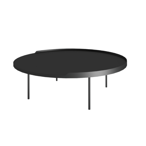 mesa redonda de centro Orion, cubierta MFC de 18mm estructra metalica