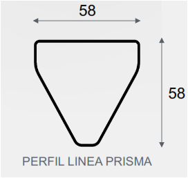 diseño perfil linea prisma